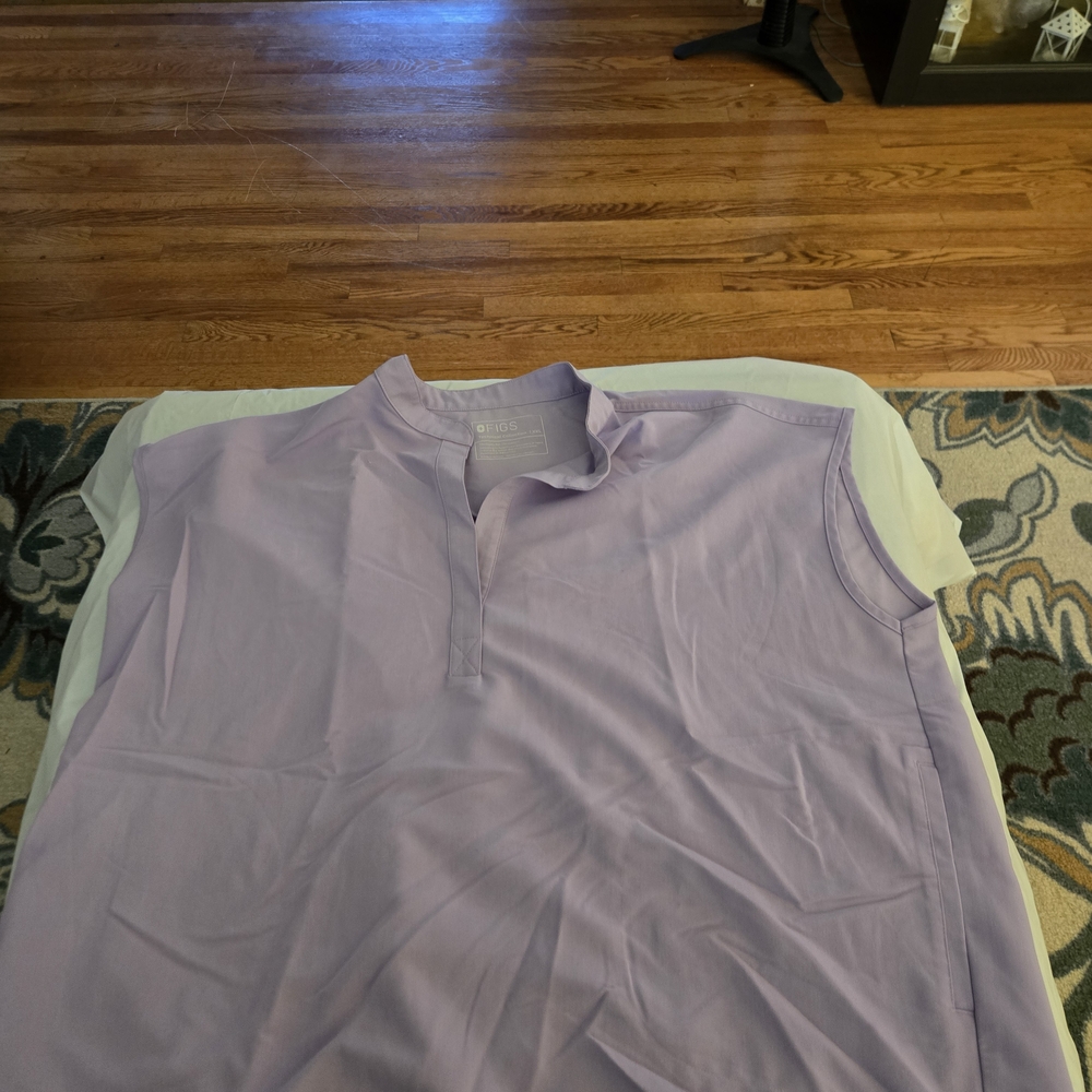 FIGS Lavender Sleeveless Scrub Top